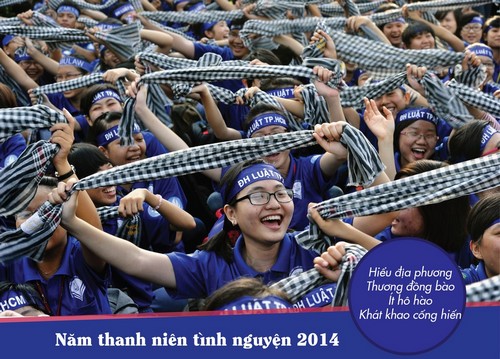 Những bức ảnh ấn tượng về thanh niên tình nguyện